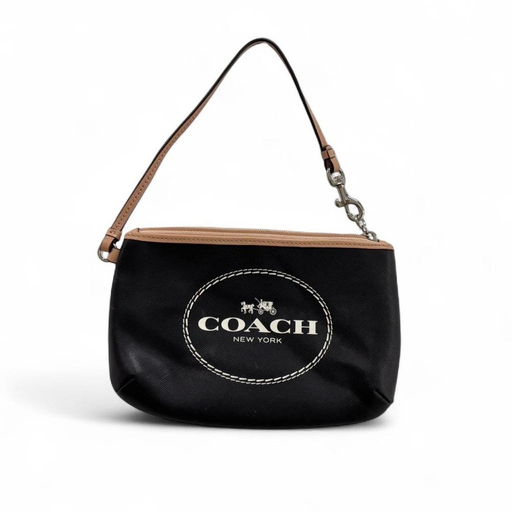 Black coach wristlet